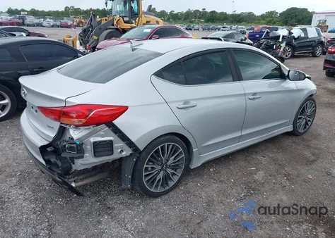 2018 Hyundai Elantra Sport z USA, uszkodzony, nr VIN KMHD04LB2JU474012